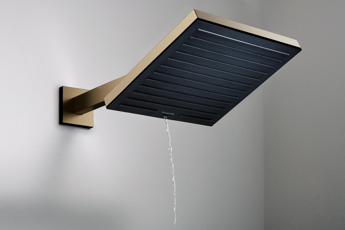 HANSGROHE Brausearm E 390 mm Chrom – Wandmontage mit Rosette