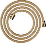AXOR ShowerSolutions Textilbrauseschlauch 200 cm Chrom – konische und zylindrische Mutter