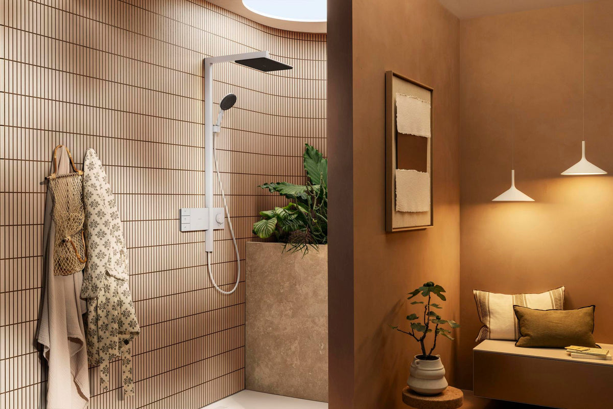 HANSGROHE Raindance Alive Q 210/340 2jet Duschsystem mit Thermostat – Schwarz