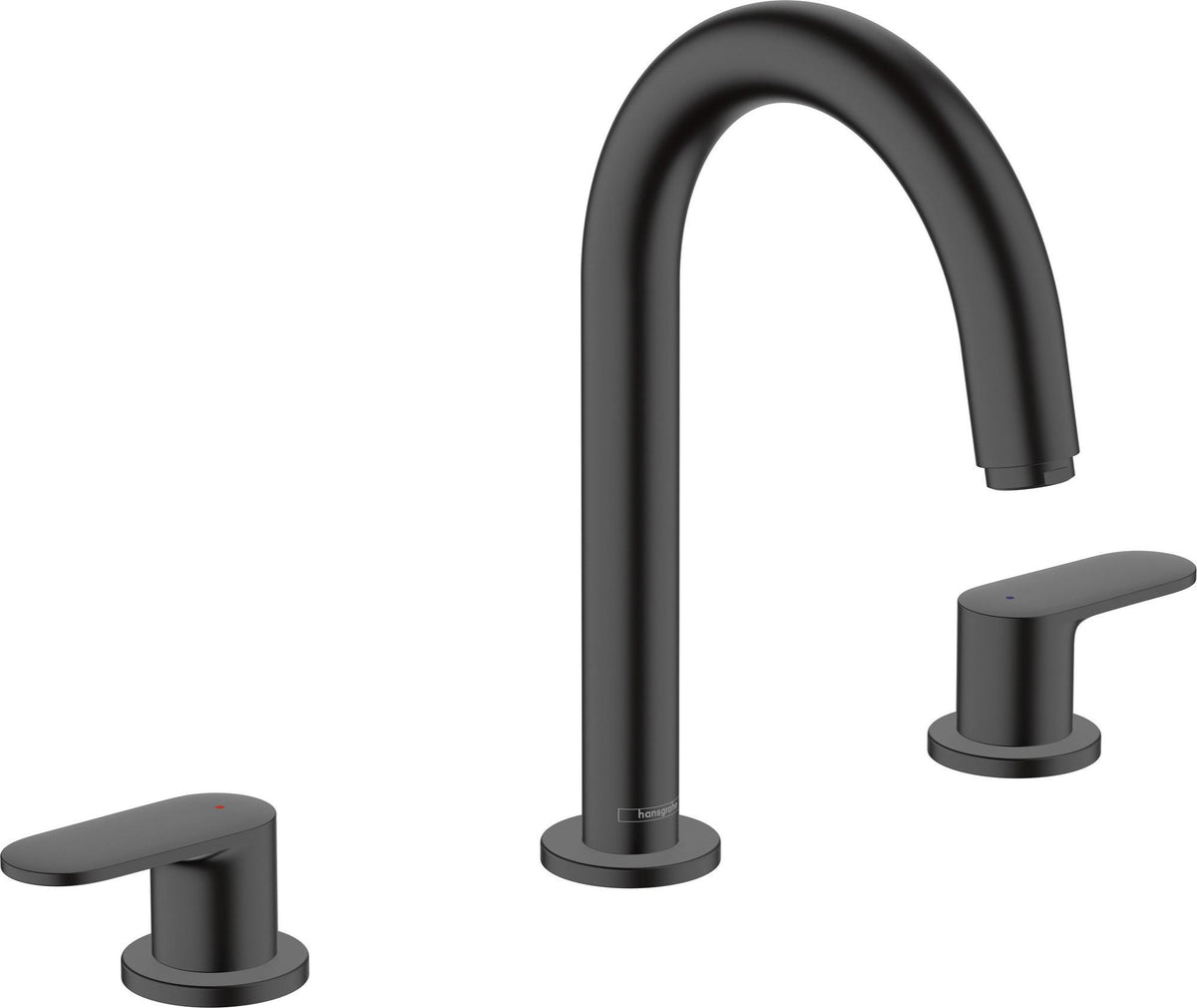 HANSGROHE VERNIS Blend 3-Loch-Waschtischarmatur mit Zugstangen-Ablaufgarnitur – Chrom