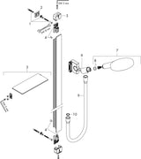 HANSGROHE Raindance Select S 120 Brauseset 3 Strahlarten 125 mm chrom
