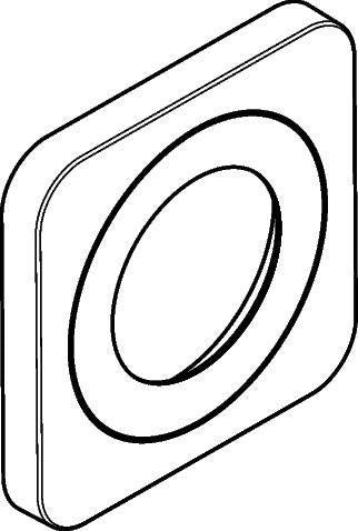 AXOR Massaud Absperrventil Chrom – Hansgrohe Ersatzteil für Brausestange 22 mm