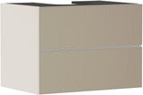 HANSGROHE Xevolos E Waschtischunterschrank 780 mm eiche dunkel mattweiß grifflos