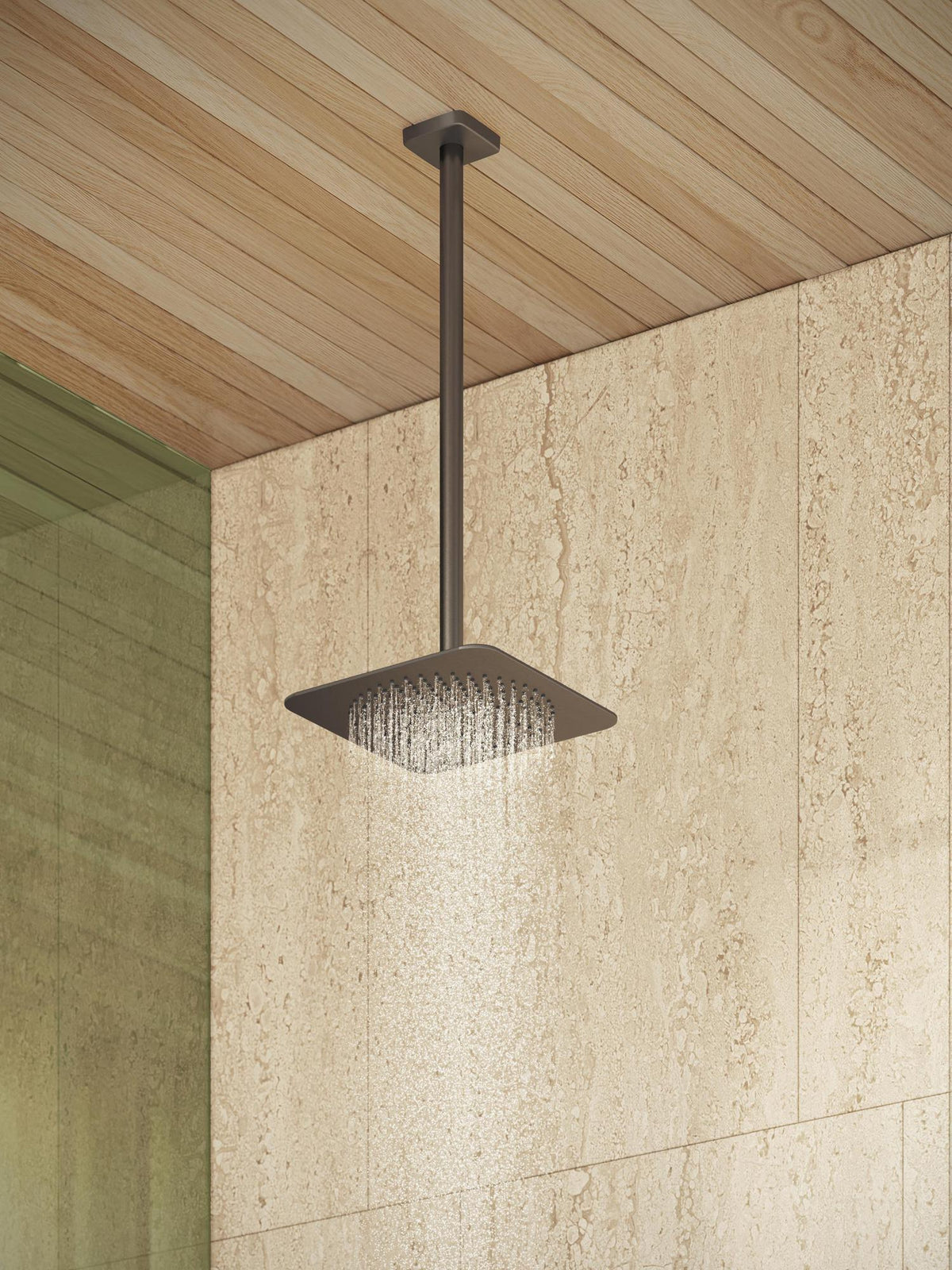 AXOR Citterio C Kopfbrause 270x270 mm mit Deckenanschluss, PowderRain, Chrom