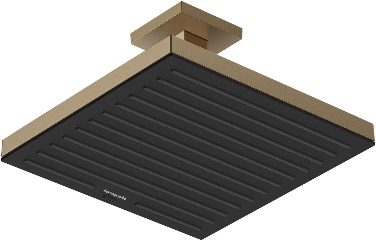 HANSGROHE Pulsify E 260 Kopfbrause 1 Strahlart PowderRain chrom – 260 x 260 mm, Fast Drain, für Wand- und Deckenmontage