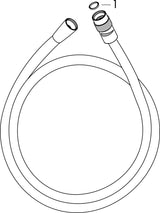 HANSGROHE ISIFLEX Brauseschlauch chrom mit Volumenkontrolle 1600 mm – Verdrehschutz & knickgeschützt