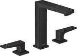 HANSGROHE Metropol 3-Loch-Waschtischarmatur mit Push-Open Ablaufgarnitur, Chrom, ComfortZone 160