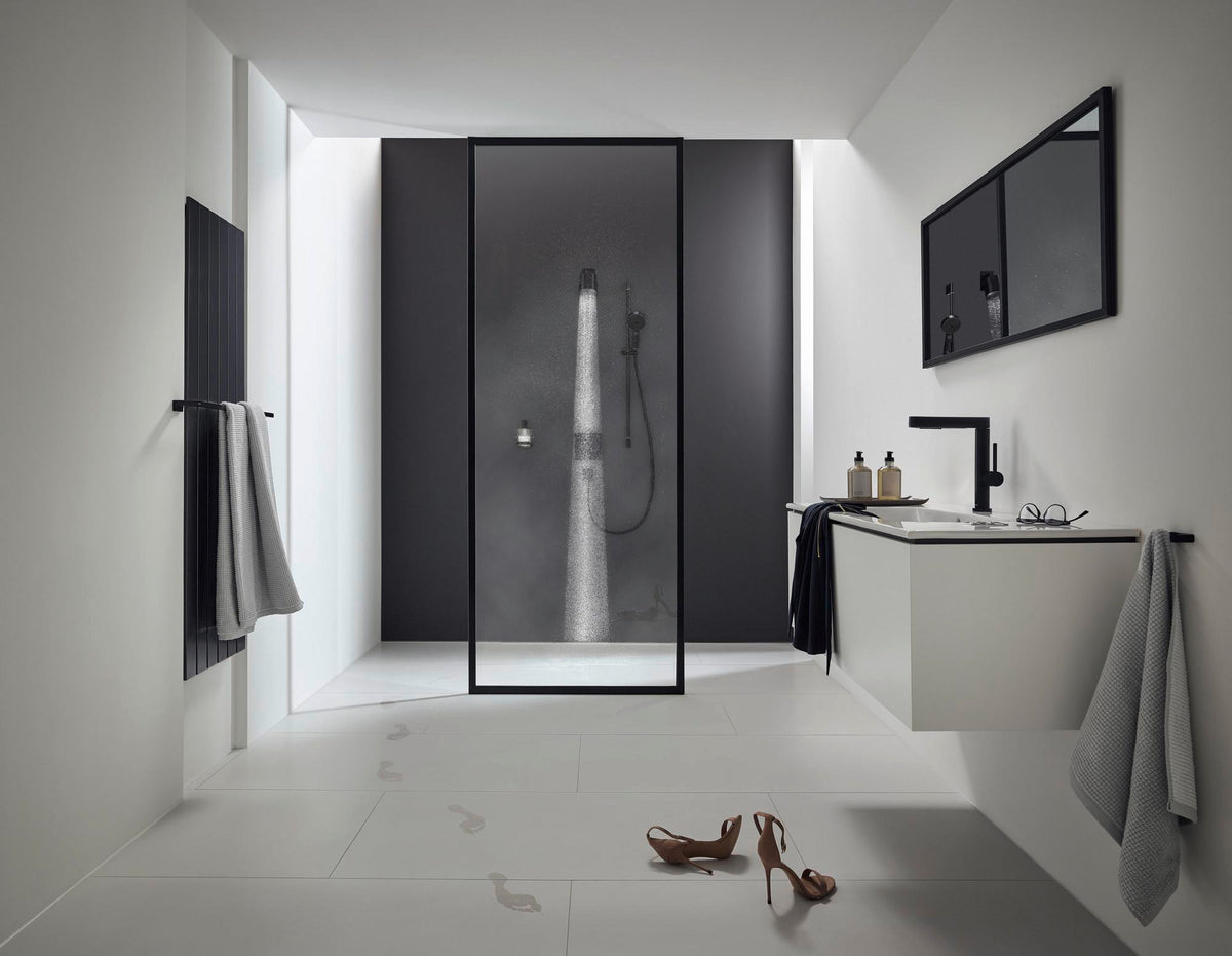 HANSGROHE AddStoris Lotionspender Wandmontage Chrom – 200 ml Flüssigseife, Mattglas
