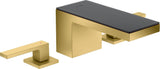 AXOR MYEDITION 3-Loch-Waschtischmischer 70 ohne Platte in polished gold optic – PowderRain