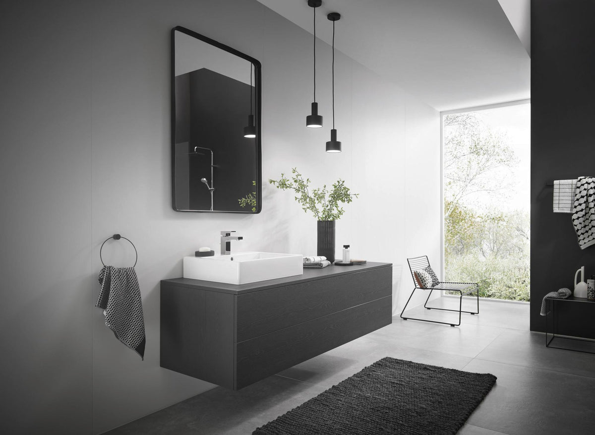 Hansgrohe VERNIS Shape 100 Einhebel-Waschtischmischer mit Zugstangen-Ablaufgarnitur, chrom
