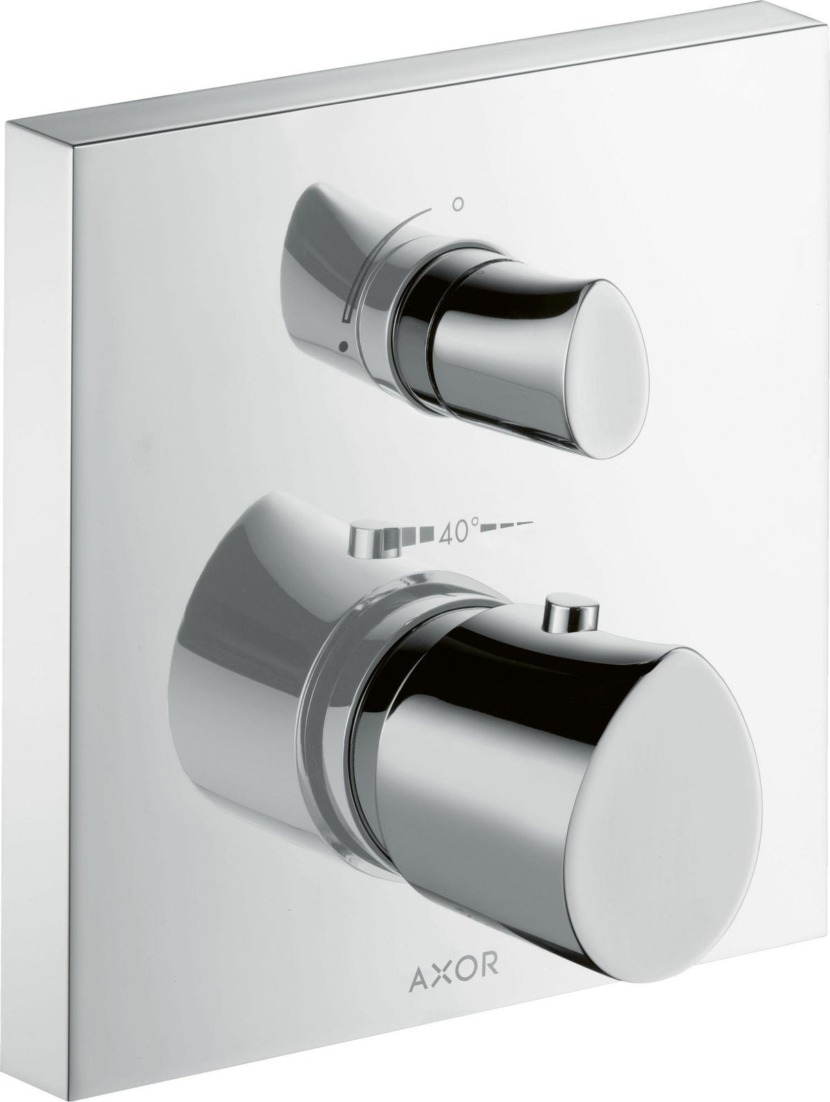AXOR Starck Organic UP Thermostat mit Absperrventil – Chrom, 1 Verbraucher, quadratisch