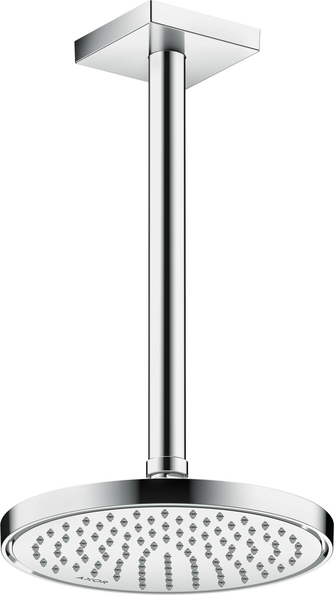 AXOR Kopfbrause 220 1jet EcoSmart Chrom – 220 mm Rain-Duschkopf für Wand- und Deckenmontage