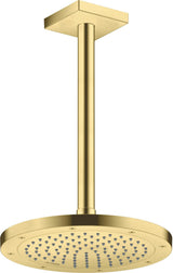 AXOR Decken-Anschlussstück 300 mm DN 15 eckig brushed brass