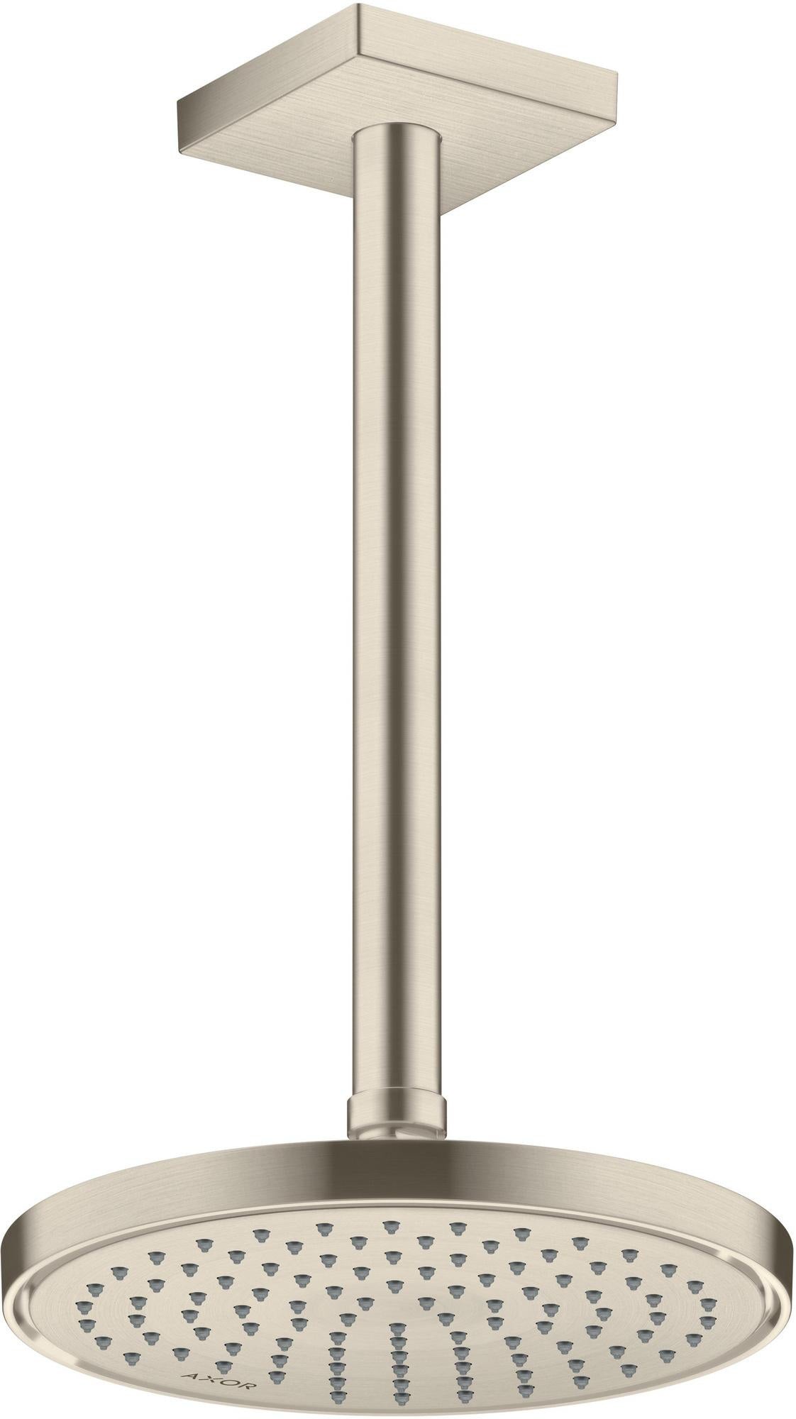 AXOR Decken-Anschlussstück 300 mm DN 15 eckig brushed brass