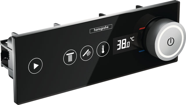 Hansgrohe RainPad Fertigset für 2 Verbraucher – TouchScreen Steuerung, schwarz/chrom