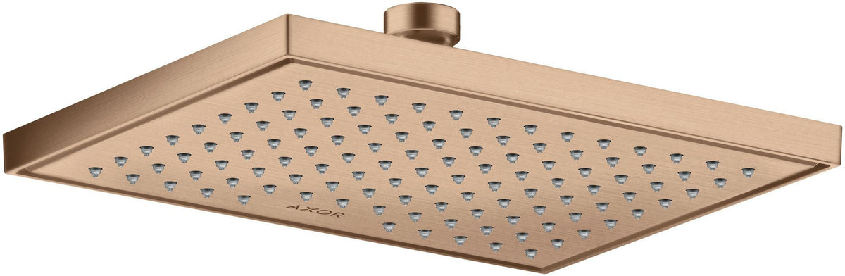 AXOR Kopfbrause 245 x 185 mm 1 Jet EcoSmart Chrom – Rain-Duschkopf für Wand- und Deckenmontage