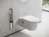 HANSGROHE XtraStoris Rock Toilettenbürstenhalter mit Ablage und befliesbarer Tür mattschwarz