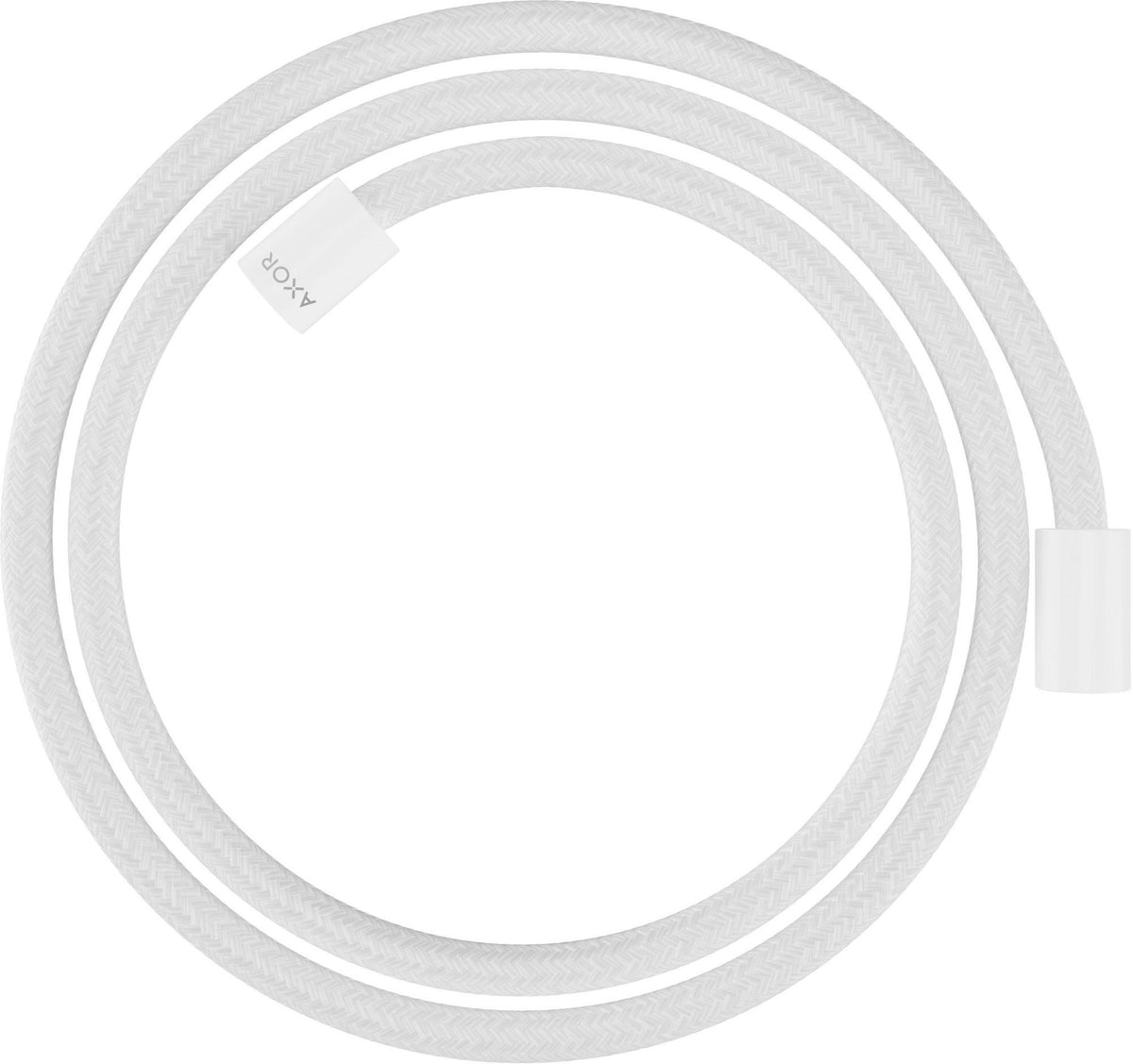 AXOR Textilbrauseschlauch ShowerSolutions 160 cm, chrom – mit zylindrischen Muttern, recyceltes PET, knickgeschützt