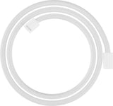 AXOR Textilbrauseschlauch ShowerSolutions 160 cm, chrom – mit zylindrischen Muttern, recyceltes PET, knickgeschützt
