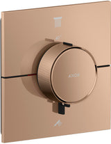 AXOR ShowerSelect ID Unterputz-Thermostat eckig, 2 Verbraucher, Chrom – präzise Steuerung