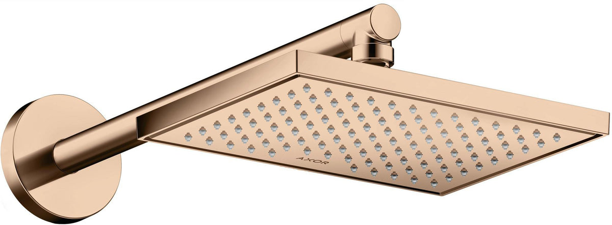 AXOR Kopfbrause 245 x 185 mm, 1 Jet, Chrom – Rain-Strahl für Wand- und Deckenmontage