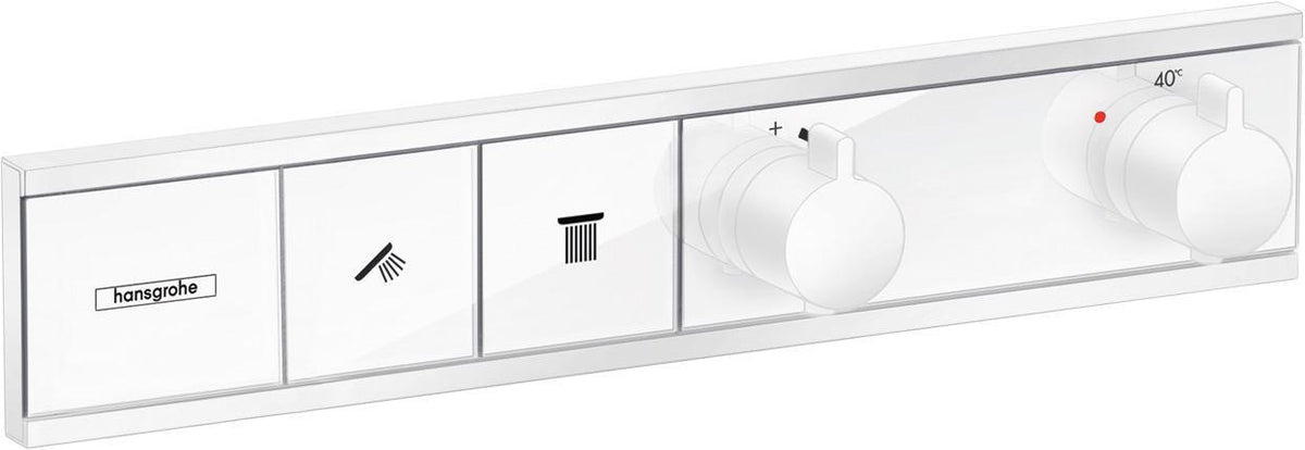 HANSGROHE RainSelect Thermostat Unterputz Fertigset für 2 Verbraucher, verchromt