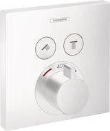 HANSGROHE ShowerSelect UP Thermostat für 2 Verbraucher – Chrom, Select-Button, thermostatische Regelung
