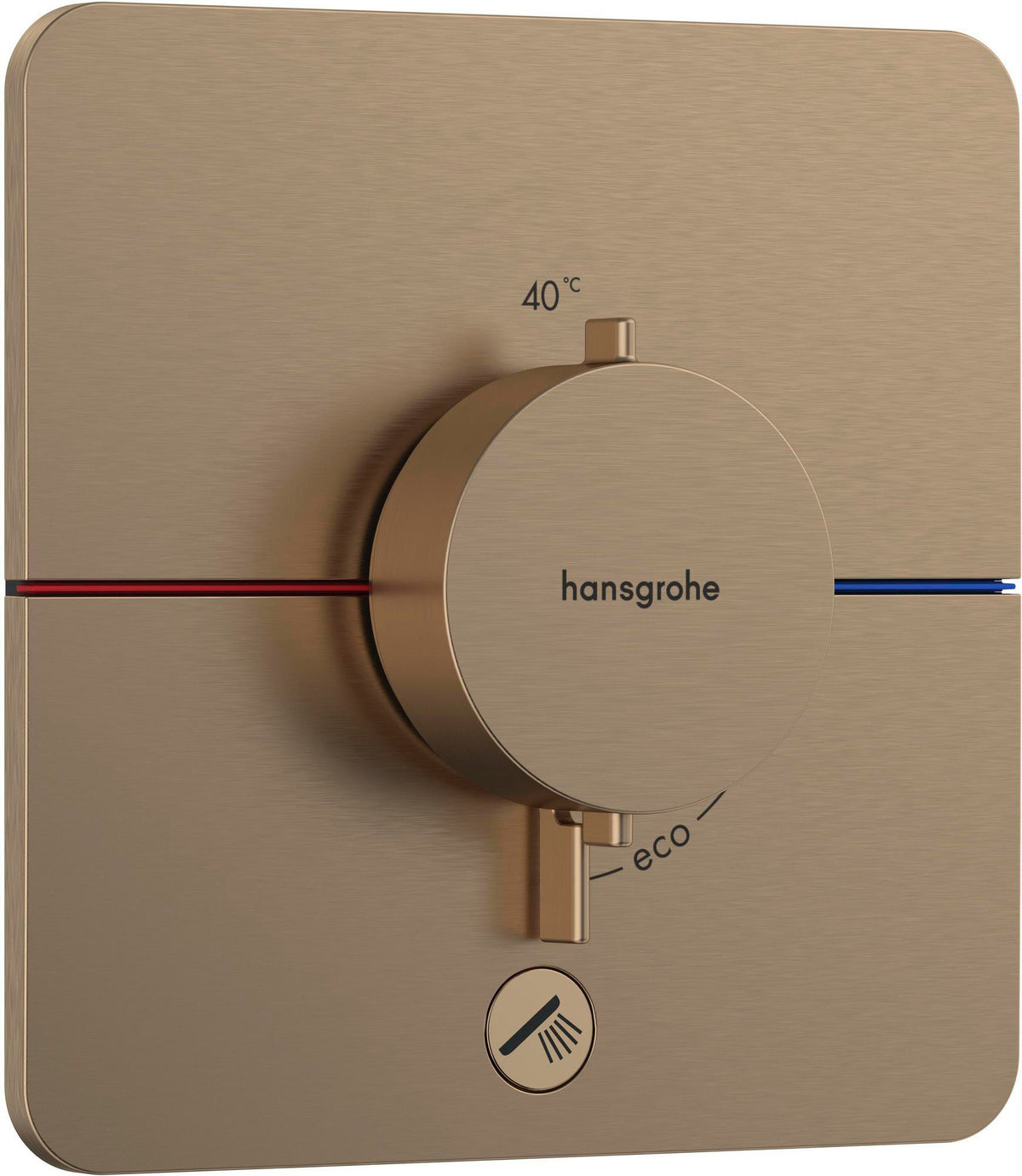 HANSGROHE ShowerSelect Comfort Q Thermostat chrom – 1 Verbraucher, Select-Taste, Mengensteuerung