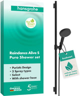 HANSGROHE Raindance Alive Select S 125 Brauseset mit 3 Strahlarten und EcoSmart