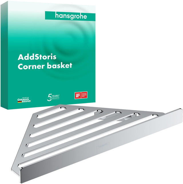 Hansgrohe AddStoris Seifenablage Chrom – Wandmontage mit verdeckter Befestigung