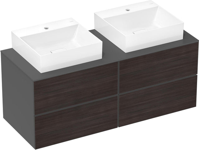 HANSGROHE Xevolos E Aufsatz-Handwaschbecken 500x480mm weiß SmartClean mit Hahnloch