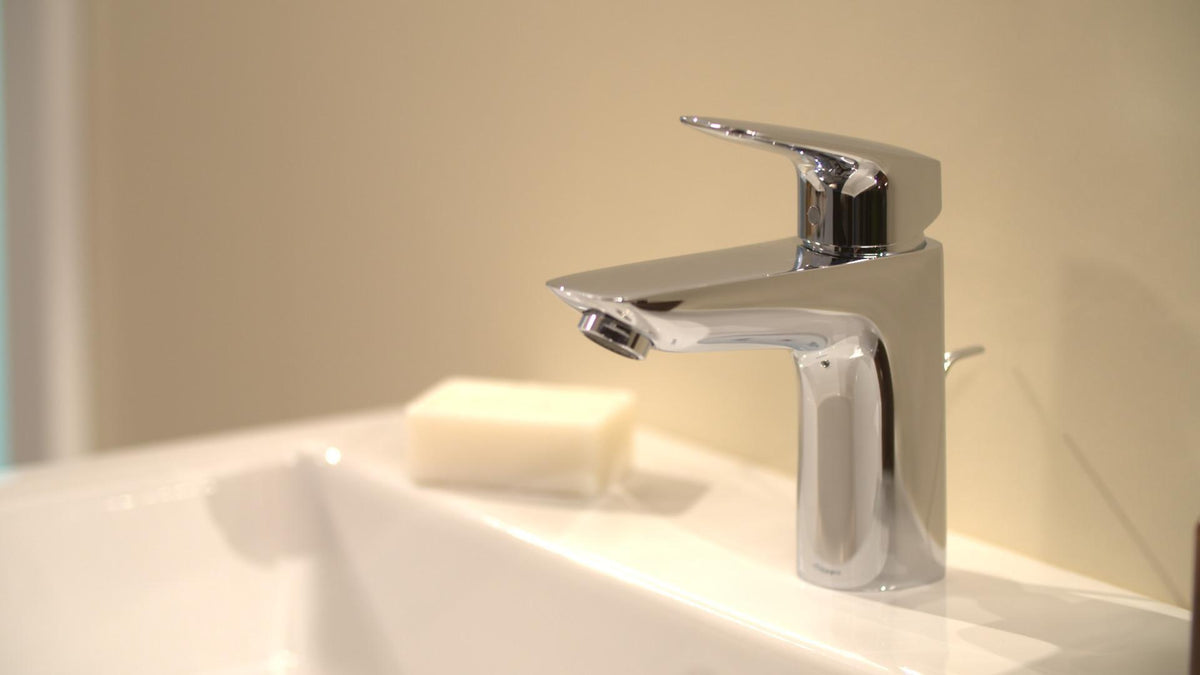 HANSGROHE Logis Einhebel-Waschtischmischer 100 mit Zugstangen-Ablaufgarnitur, chrom