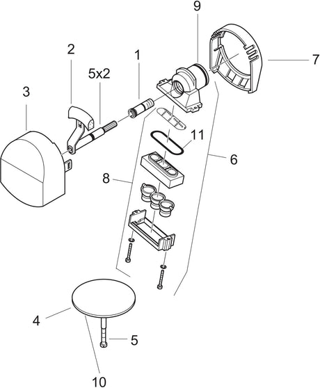 HANSGROHE Exafill Plus Fertigmontageset Wanneneinlauf Chrom – 3-fach Luftsprudler