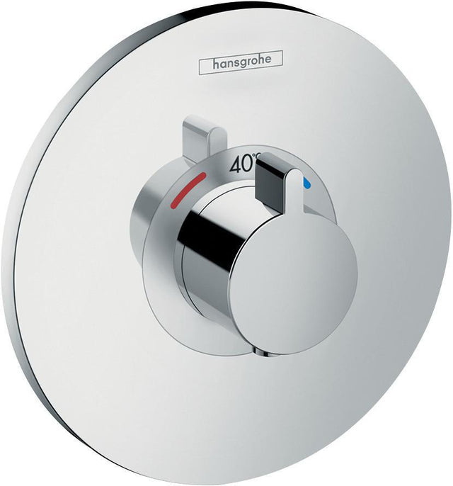 HANSGROHE Ecostat S Unterputz-Thermostat 37 l/min Chrom – Einbauteil für 1 Verbraucher
