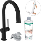 HANSGROHE Aqittura M91 Filtersystem 210 mit Ausziehschlauch und aBox Starter Set – gefiltertes Trinkwasser direkt aus der Küchenarmatur