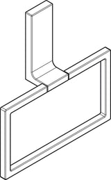 AXOR Universal Handtuchring polished nickel – schwenkbar, verdeckte Wandmontage