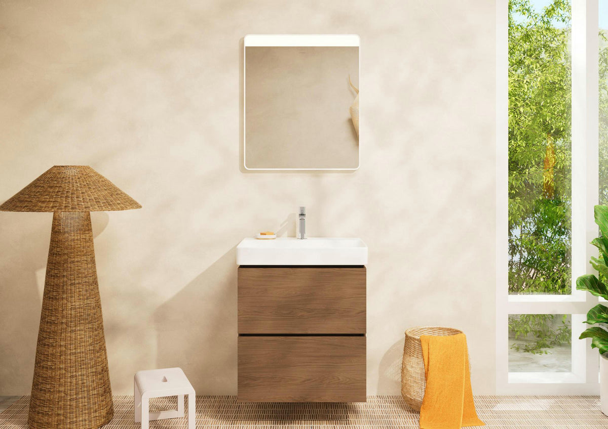 HANSGROHE Xevolos E Aufsatz-Handwaschbecken 500x480mm weiß SmartClean mit Hahnloch