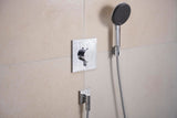 Hansgrohe Wandanschluss FixFit Fine E mit Rückflussverhinderer – 1/2 Zoll, schwarz, 65 mm Rosette