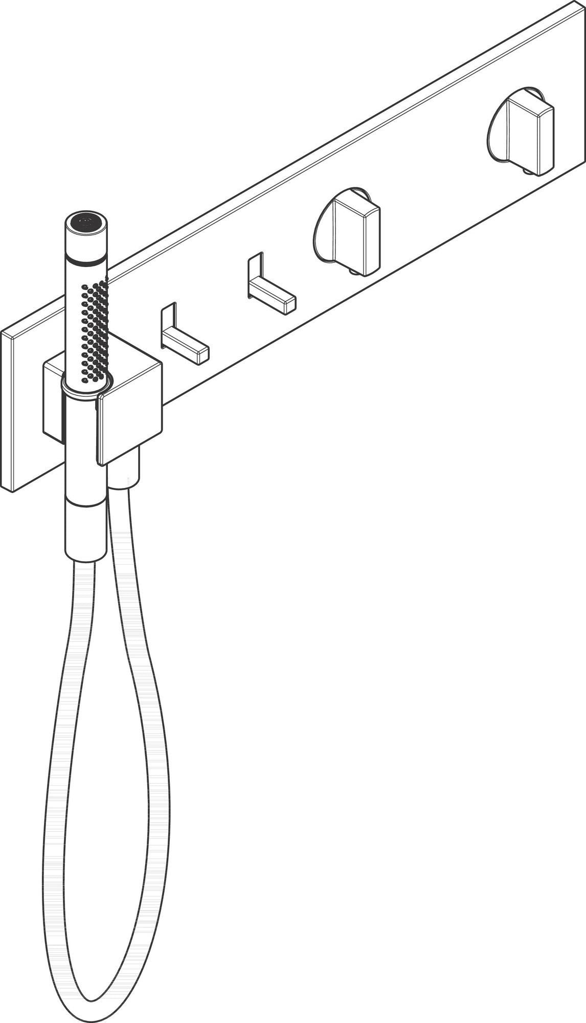 AXOR ShowerComposition Thermostatmodul 470/110 für 2 Verbraucher, chrom – Hansgrohe