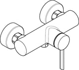 HANSGROHE Zesis S Brausemischer Aufputz Chrom – Einhandmischer mit Temperaturbegrenzung