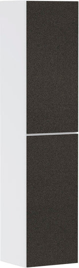 HANSGROHE Hochschrank Xevolos E 1160 mm mit PushOpen, Eiche dunkel/Weiß, grifflos