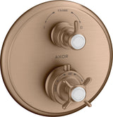 AXOR MONTREUX Unterputz-Thermostat mit Abstellventil, Chrom – 1 Verbraucher