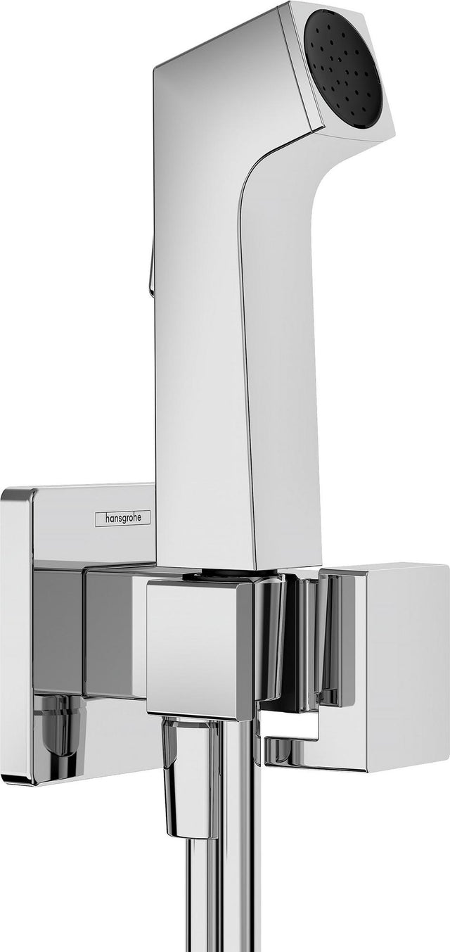 Hansgrohe Bidette-Handbrause 1 Jet Chrom mit Brausehalter und 1250 mm Schlauch