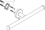 HANSGROHE Logis Universal Ersatzpapierrollenhalter Chrom – Doppelrollenhalter für Wandmontage