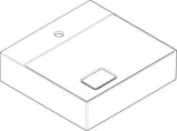 HANSGROHE Xevolos E Aufsatz-Handwaschbecken 500x480mm weiß SmartClean mit Hahnloch