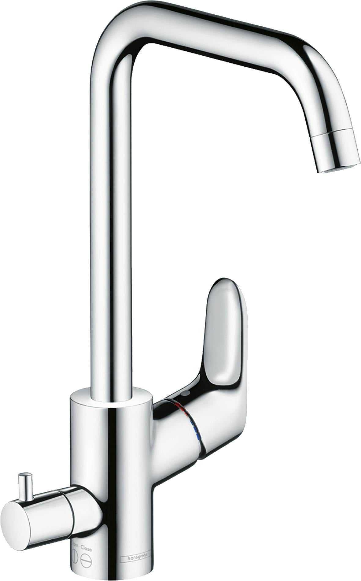 HANSGROHE HG Einhebel-Küchenmischer 260 FOCUS DN 15 mit Geräteabsperrventil Chrom