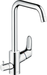 HANSGROHE HG Einhebel-Küchenmischer 260 FOCUS DN 15 mit Geräteabsperrventil Chrom