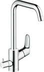 HANSGROHE HG Einhebel-Küchenmischer 260 FOCUS DN 15 mit Geräteabsperrventil Chrom