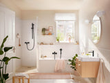 HANSGROHE Rebris S Einhebel-Waschtischmischer 110 mit Zugstangen-Ablaufgarnitur chrom