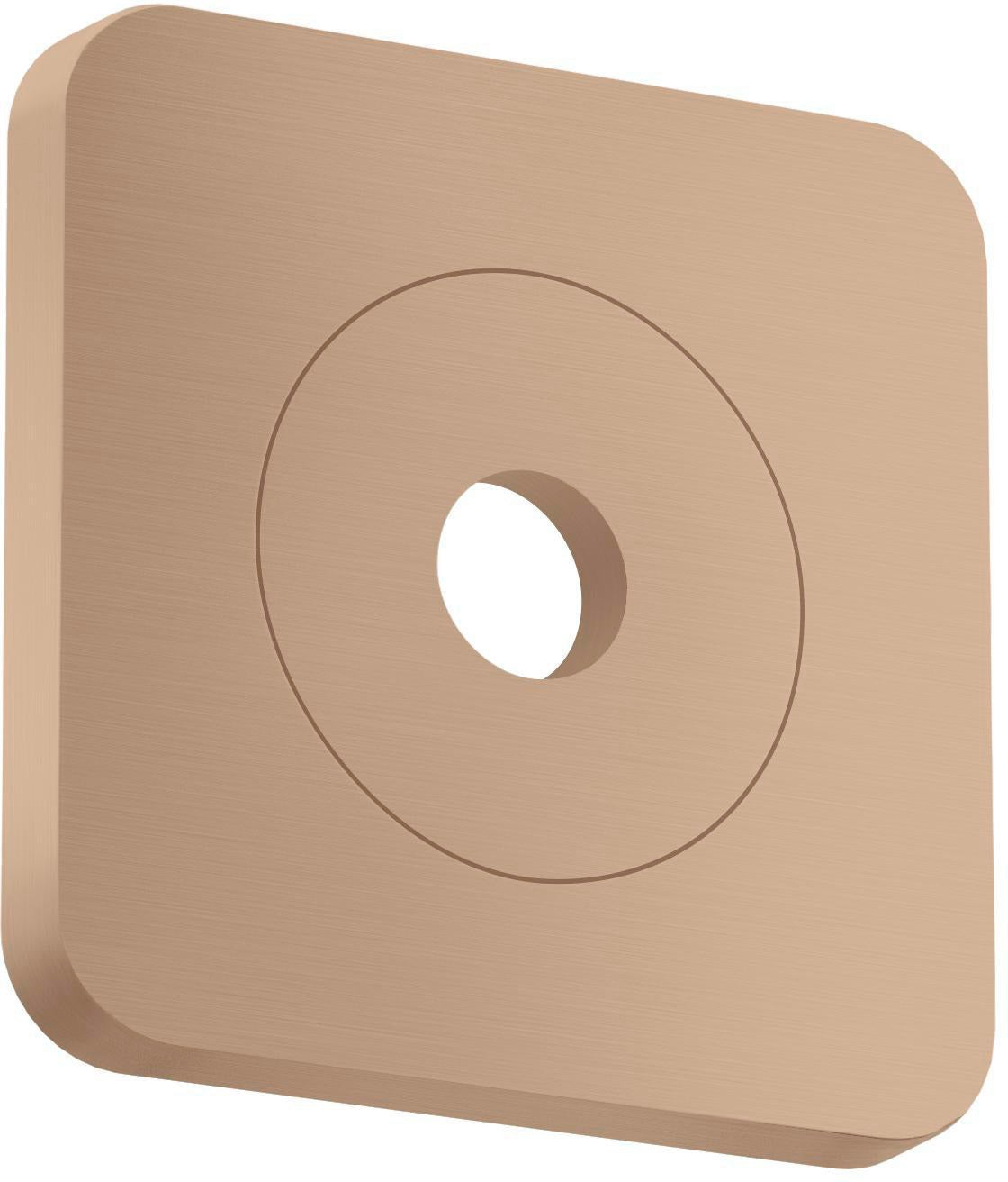 AXOR Citterio C Wandrosette 120x120 mm softsquare Chrom – Hochwertige Metall-Rosette für die Wandmontage